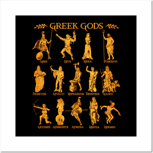 Greek gods Posters and Art